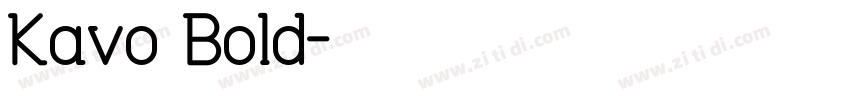 Kavo Bold字体转换